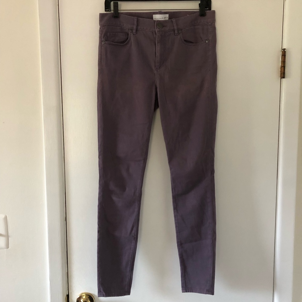 LOFT purple legging skinny jeans